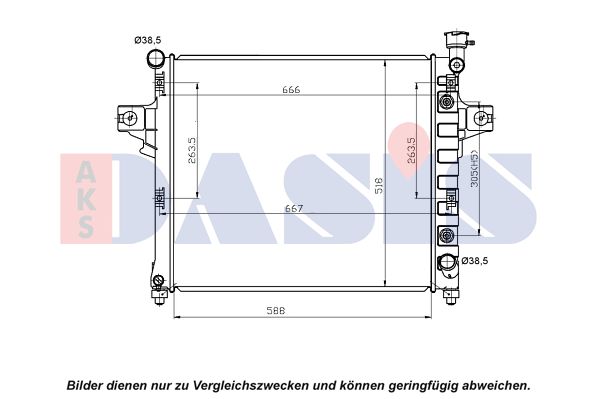 AKS DASIS Radiators, Motora dzesēšanas sistēma 520020N